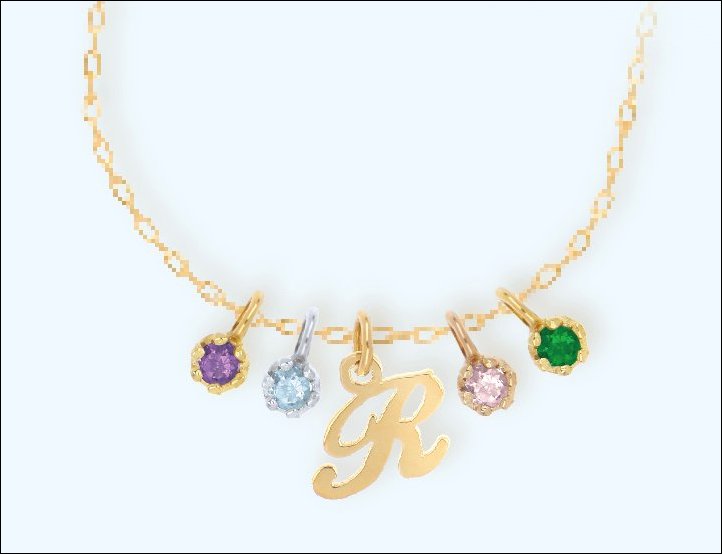 18k ROCCA 『A』イニシャルネックレス-